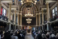 A graduation ceremony at the Lund University Main Building.