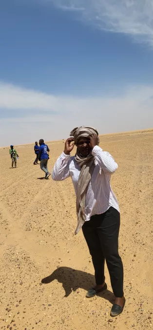 Alumna Christina - On a mission to one of the IOM sub-offices in the North of Niger.